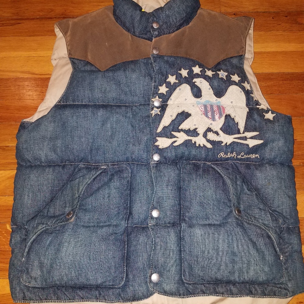 DENIM & SUPPLY RALPH LAUREN DENIM DOWN VEST